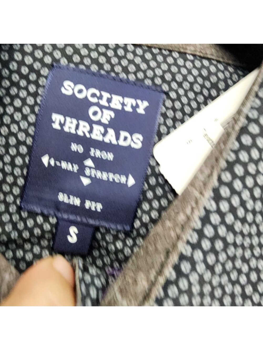 Society of Threads Shirt Mens Small Gray Long Sleeve Button Up  *NWT* - Picture 3 of 12